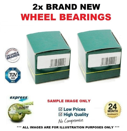 Rear axle wheel bearings - 2x,