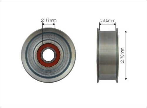 New tensioner pulley - pulley,, v-ribbed