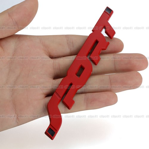 Red car metal sport logo - car, 3d