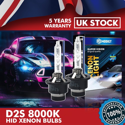 2pcs d2s 8000k - 8000k, xenon