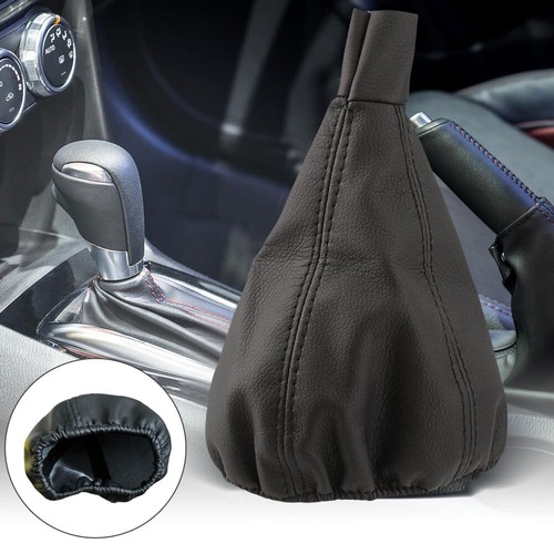Black leather auto car gear - pu,