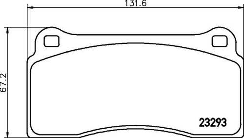 Mintex front brake pad set - front,