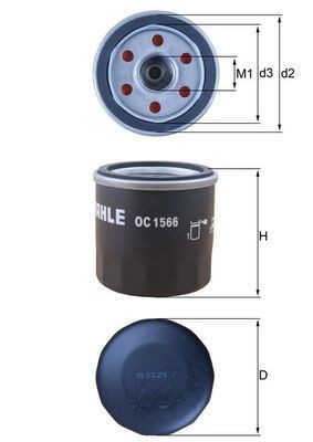 Oil filter fits dacia hyundai - oil,