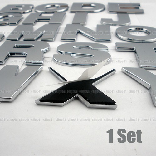 40pcs diy chrome car - car, emblem