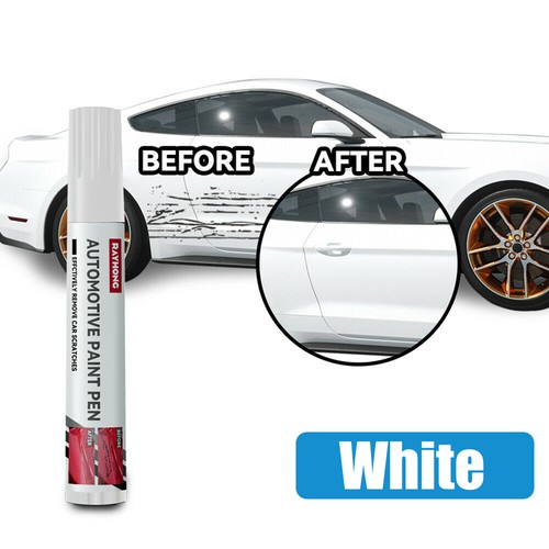 White car scratch - car,