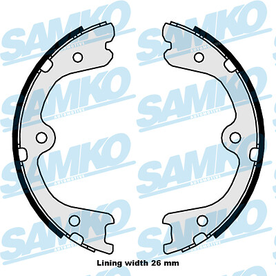 New brake shoe set parking - shoe,