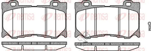 Brake pads front axle 1372 - brake,